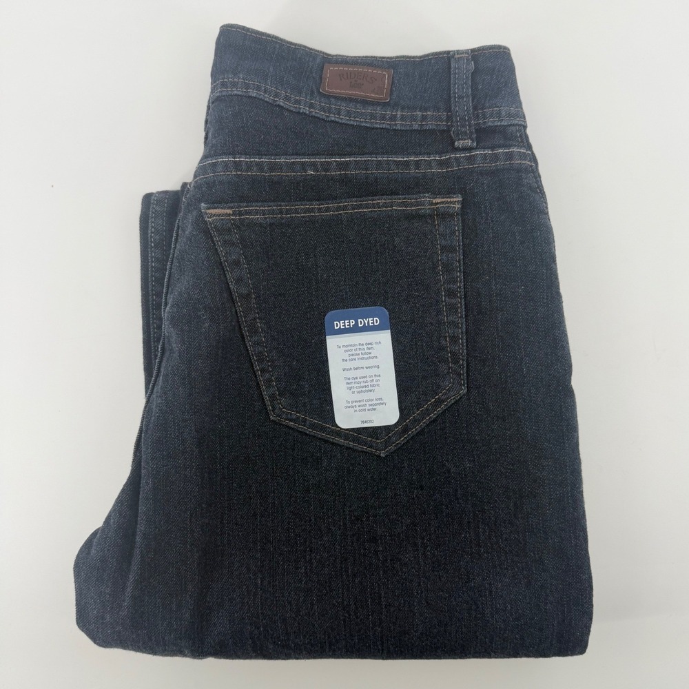 Riders by Lee Jeans Womens 12M Blue Instantly Slims You Relaxed Fit Straight Leg